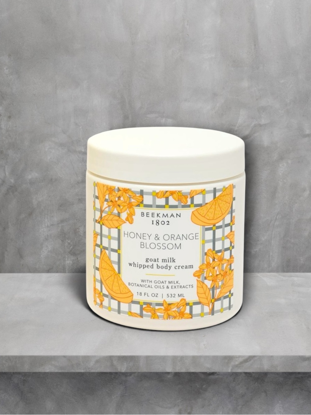 Beekman 1802 Honey & Orange Blossom Whipped Body Cream- deeply hydrates, smooths
